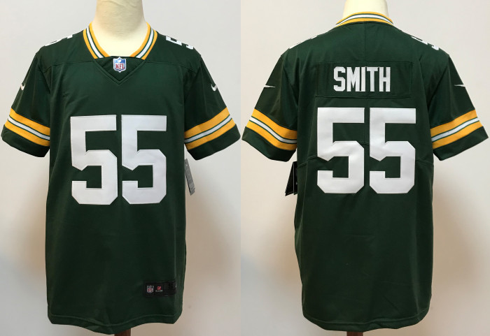 Green Bay Packers Jersey Replica Green 1996 NO.55 SMITH