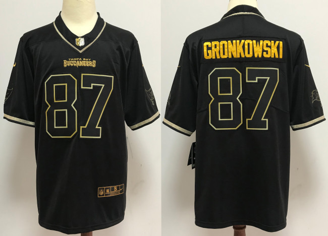 Tampa Bay Buccaneers Jersey Vintage Gold NO.87 GRONKOWSKI