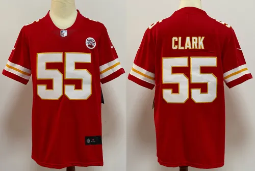 Kansas City Chiefs Jersey Red NO.55 CLARK