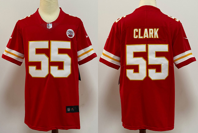 Kansas City Chiefs Jersey Red NO.55 CLARK
