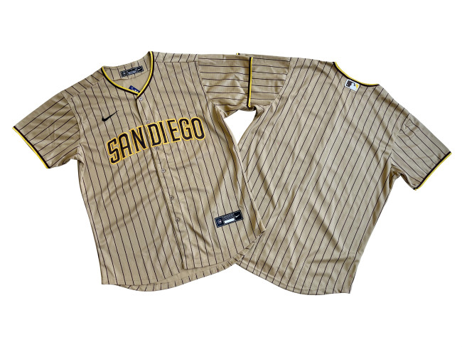 San Diego Padres Jersey Fan version Brown Stripes No number