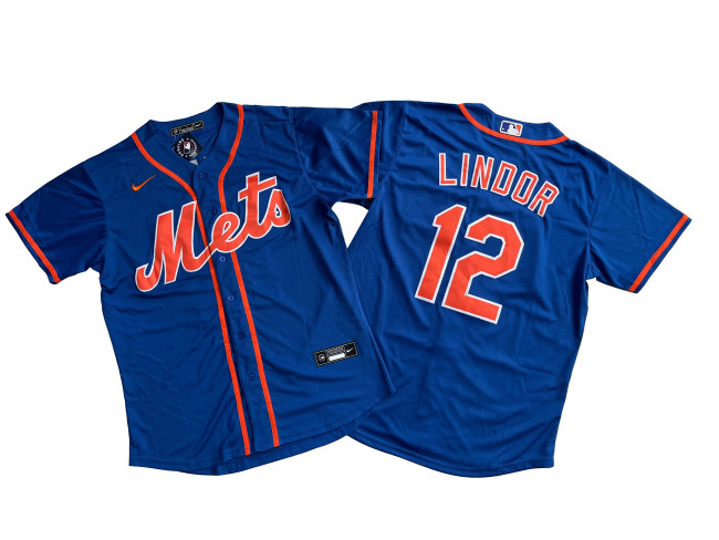 New York Mets Alternate Jersey Blue Fan Version NO.12 LIMDOR
