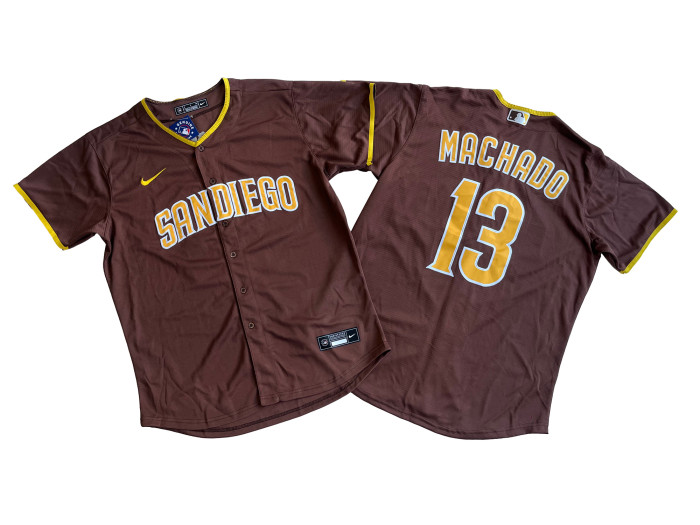 San Diego Padres Jersey Fan version Brown NO.13 MACHADO