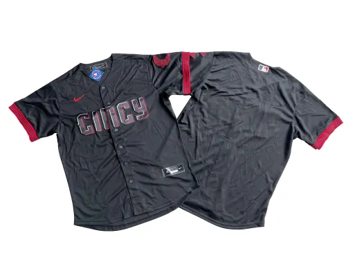 Cincinnati Reds Jersey Black City Version NO Number