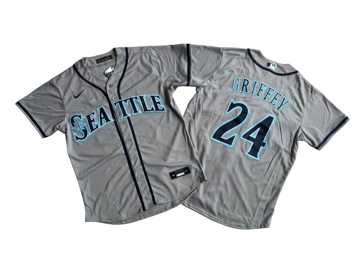Seattle Mariners Jersey Grey Fan ​Version NO.24 GRIFFEY