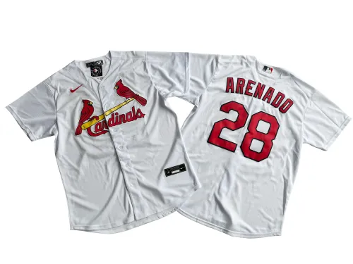 St. Louis Cardinals Jersey White Fan Version NO.28 ARENADO
