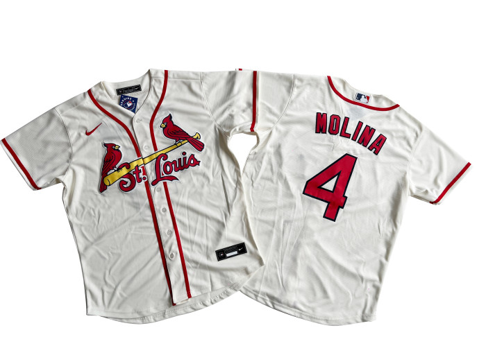 St. Louis Cardinals Jersey White Fan Version NO.4 MOLINA