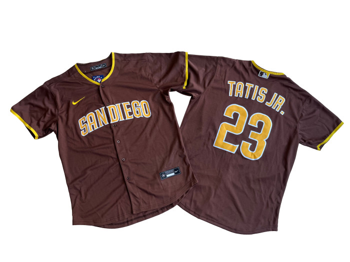 San Diego Padres Jersey Fan version Brown NO.23 TATIS JR.