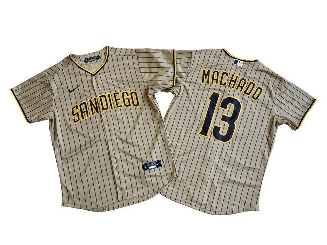 San Diego Padres Jersey Fan version Brown Stripes NO.13 MACHADO