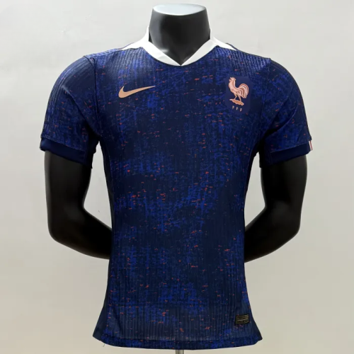 France Women's Team Euro 2025 Home Player Version Man Jersey