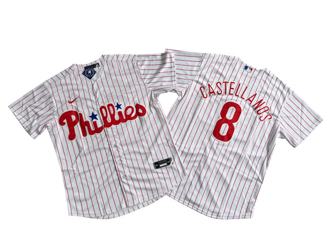 Philadelphia Phillies Limited Jersey White Fan Version NO.8 CASTELLANOS