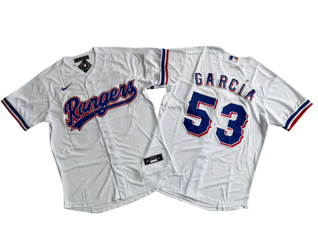 Texas Rangers Jersey White Fan Version NO.53 GARCIA