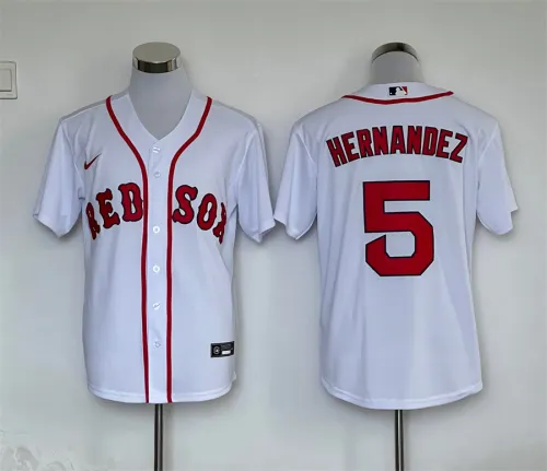 Boston Red Sox Home Jersey White Replica NO.5 HERNANDEZ
