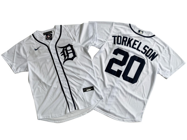 Detroit Tigers Jersey White Fan Version NO.20 TORKELSON