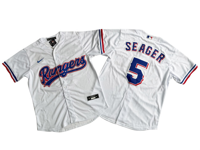 Texas Rangers Jersey White Fan Version NO.5 SEAGER