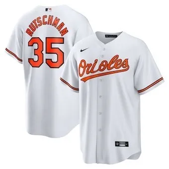 Baltimore Orioles Jersey White City Version NO.35 RUTSCHMAN