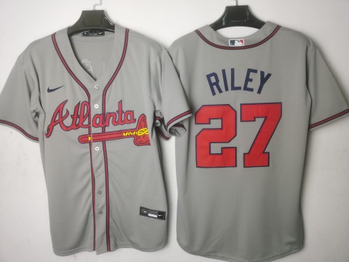 Atlanta Braves Jersey Grey Fan Version NO.27 RILEY