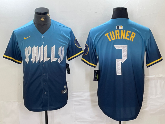Philadelphia Phillies Limited Jersey Blue City Version NO.7 TURNER