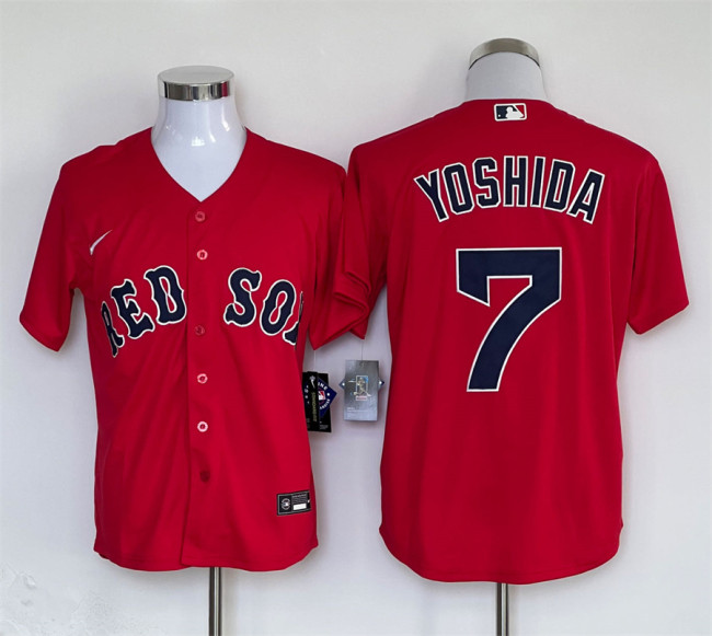 Boston Red Sox Home Jersey Red replica NO.7 YOSHIDA