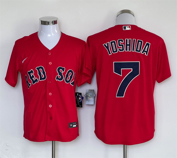 Boston Red Sox Home Jersey Red replica NO.7 YOSHIDA