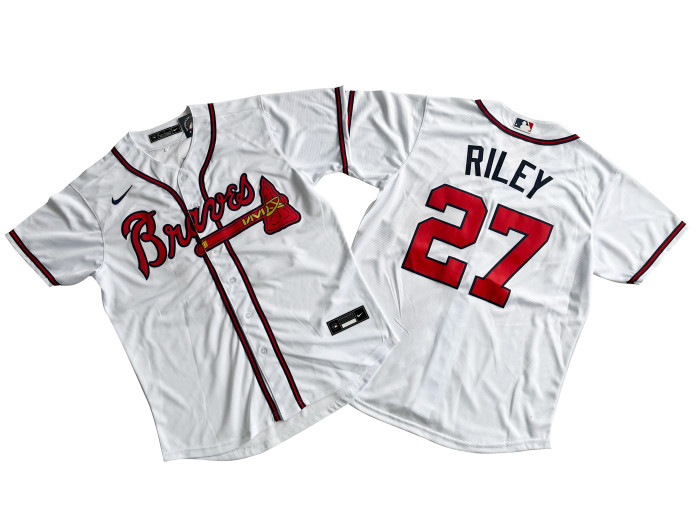 Atlanta Braves Jersey White Fan Version NO.27 RILEY