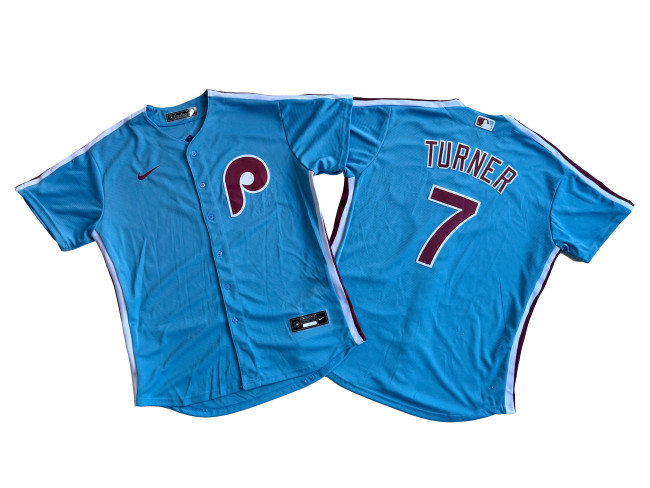 Philadelphia Phillies Limited Jersey Blue Fan Version NO.7 TURNER