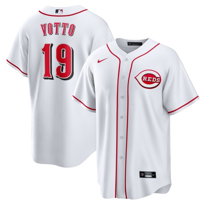 Cincinnati Reds Jersey White Fan Version NO.18  YOTTO