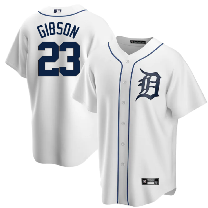 Detroit Tigers Jersey White Fan Version NO.23 GIBSON