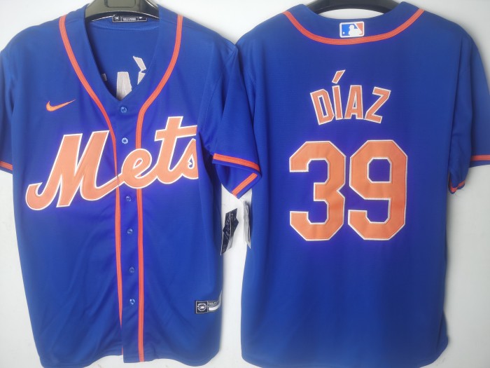 New York Mets Alternate Jersey Blue Fan Version NO.39 DIAZ