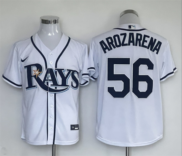 Tampa Bay Rays Jersey White Fan Version NO.56 AROZARENA