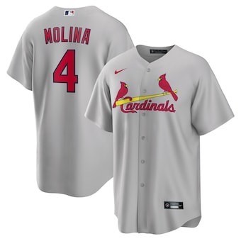 St. Louis Cardinals Jersey Grey Fan Version NO.4 MOLINA
