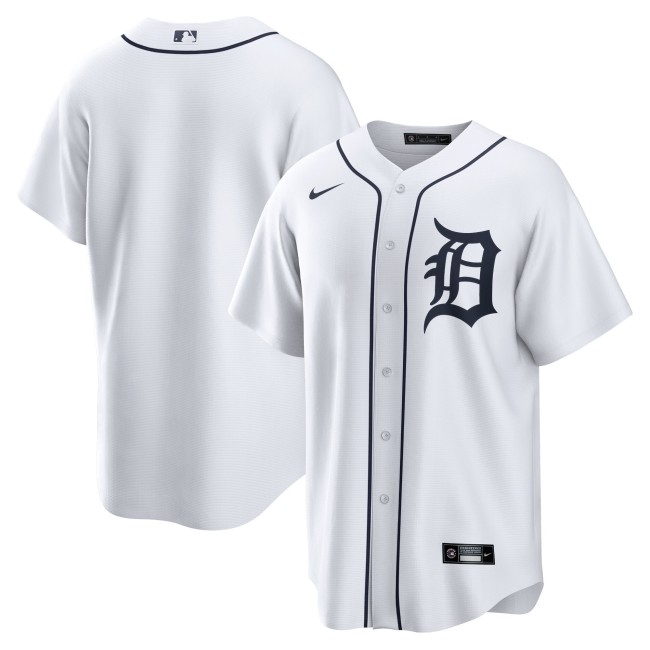 Detroit Tigers Jersey White Fan Version NO Number