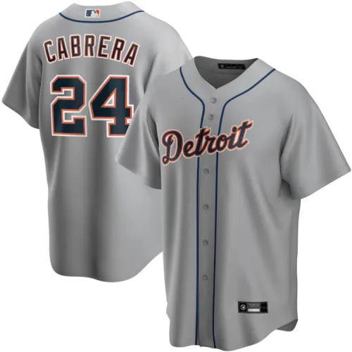 Detroit Tigers Jersey Grey Fan Version NO.24 CABRERA