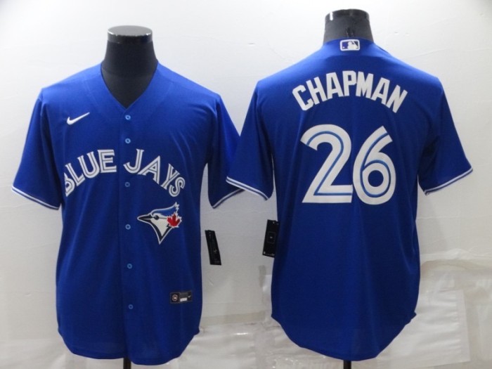 Toronto Blue Jays Jersey Dark Blue Fan Version NO.26 CHAPMAN