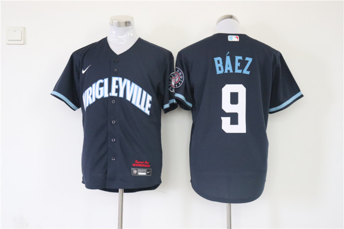 Chicago Cubs Jersey Blue City Version NO.9 BAEZ