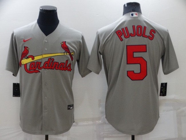 St. Louis Cardinals Jersey Grey Fan Version NO.5 PUJOLS