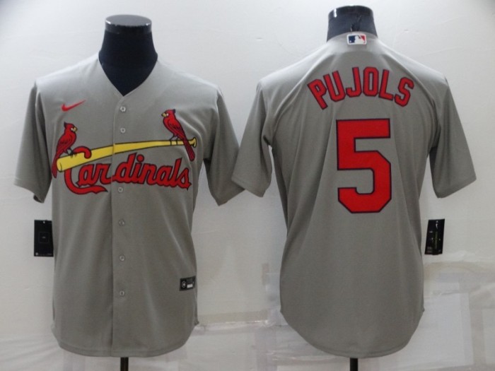 St. Louis Cardinals Jersey Grey Fan Version NO.5 PUJOLS