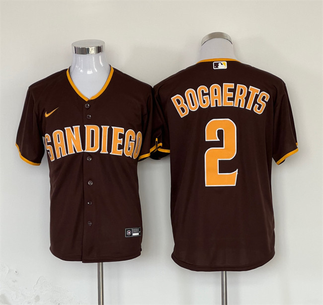 San Diego Padres Jersey Fan version Brown NO.2 BOGAERTS