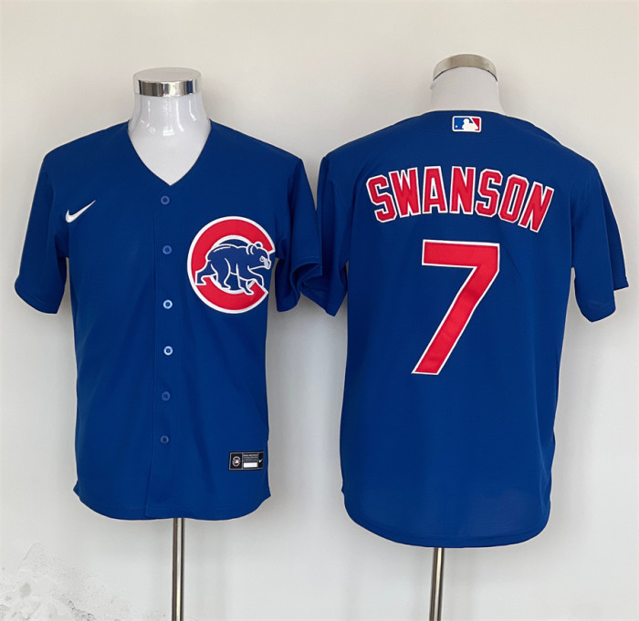 Chicago Cubs Jersey Blue Fan Version NO.7 SWANSON