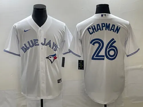 Toronto Blue Jays Jersey White Fan Version NO.26 CHAPMAN
