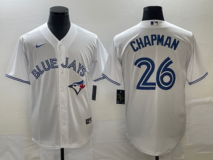 Toronto Blue Jays Jersey White Fan Version NO.26 CHAPMAN
