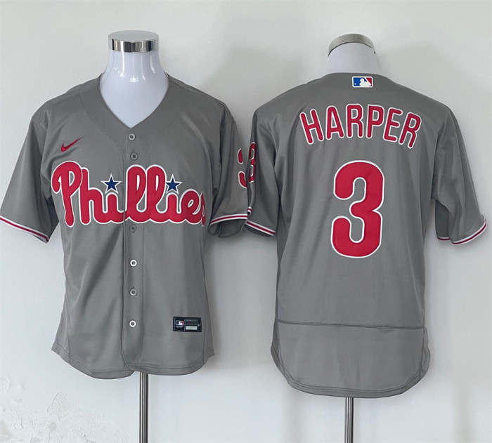 Philadelphia Phillies Limited Jersey Grey Fan Version NO.3 HARPER