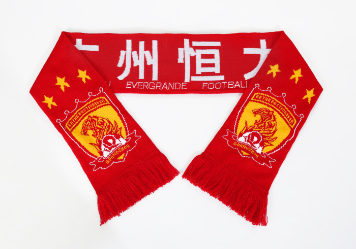 Chinese Super League Knitted Football Club Scarf Plush Souvenir