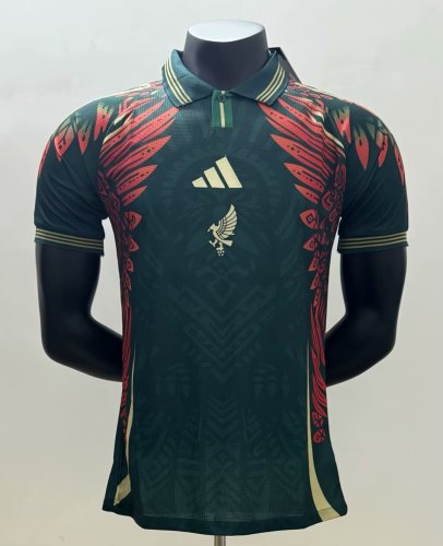 Mexico Gold Man Player Jersey 25/26 Red Green