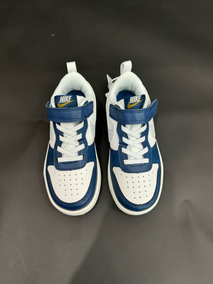 Air Force Low Top Work Kids Shoes FG22-36 Blue White