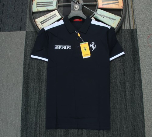 Ferrari Racing Polo Shirt Lycra Logo Black NO Number