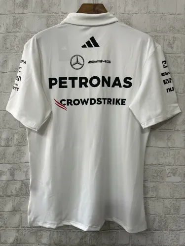 2025 Mercedes AMG Petronas Polo Shirt White
