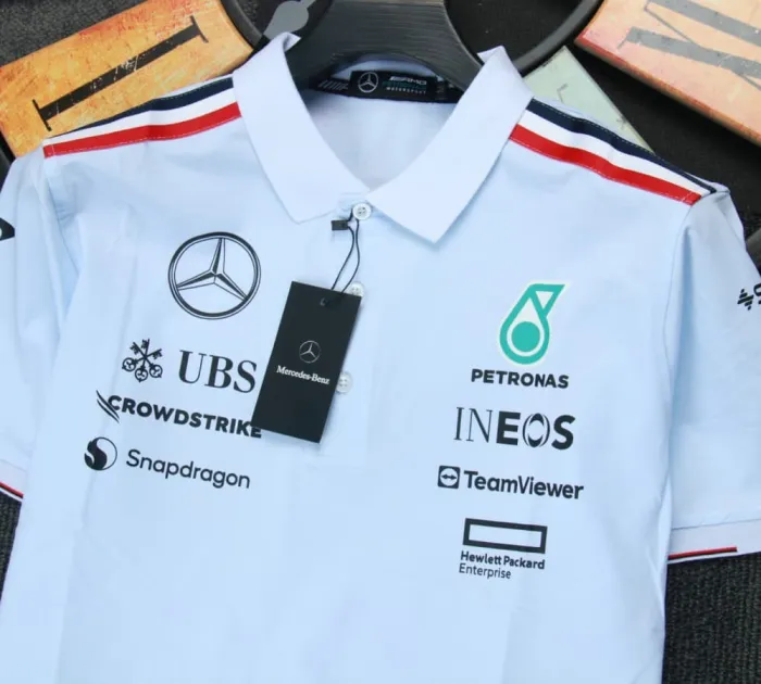 2024 Mercedes AMG Petronas Polo Shirt White