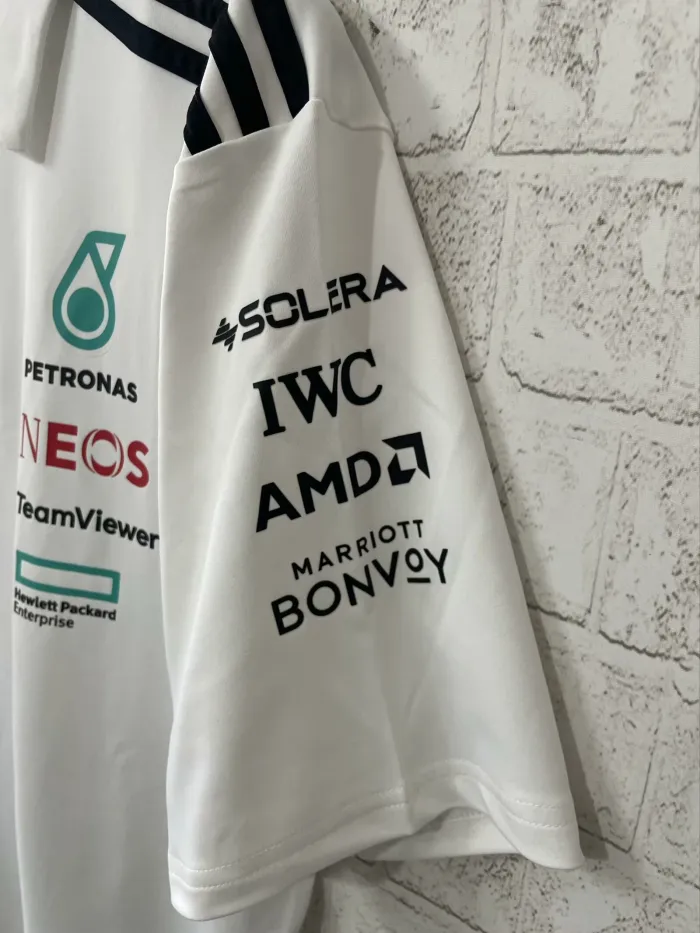 2025 Mercedes AMG Petronas Polo Shirt White