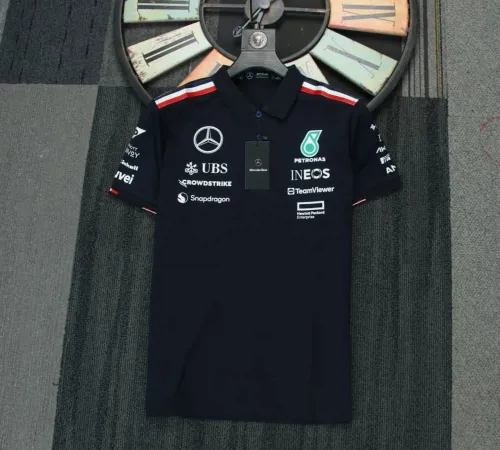 2024 Mercedes AMG Petronas Polo Shirt Black